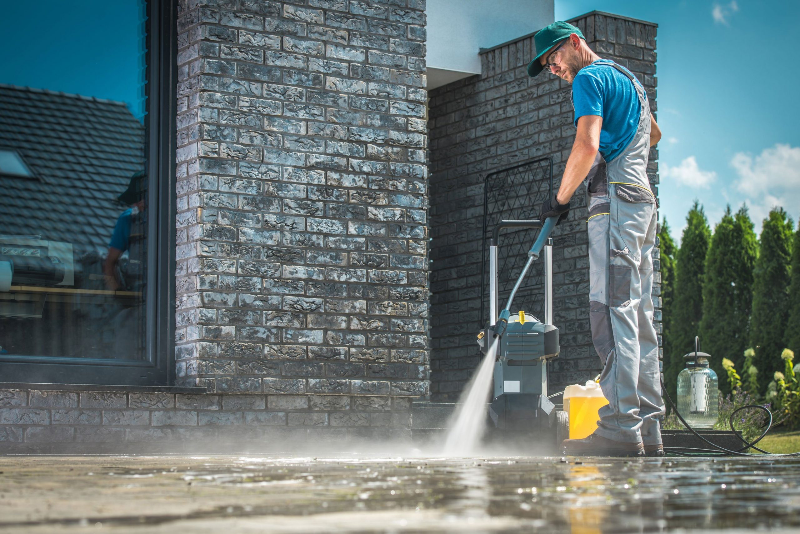 Pressure Washing Before and After