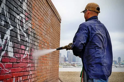 Wall Cleaning Before and After